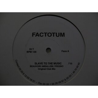 Factotum - Slave To The Music Vinyl