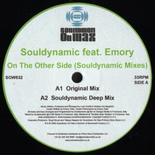 Souldynamic feat. Emory - On The Other Side (Souldynamic Mixes) Vinyl