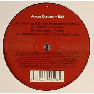 Various - Audio Therapy Presents Across Borders - Italy Vinyl