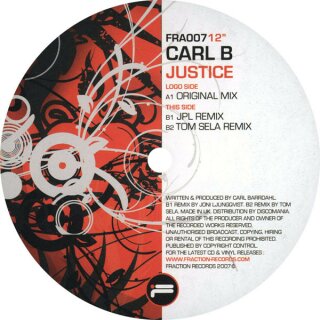 Carl B - Justice Vinyl