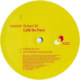 Robert M - Café De Paris Vinyl