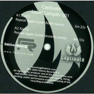 Various - Captivate Label Sampler 001 Vinyl